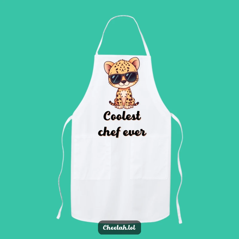 Funny Kawaii Cheetah Apron: Cook with Cool Style and Humor