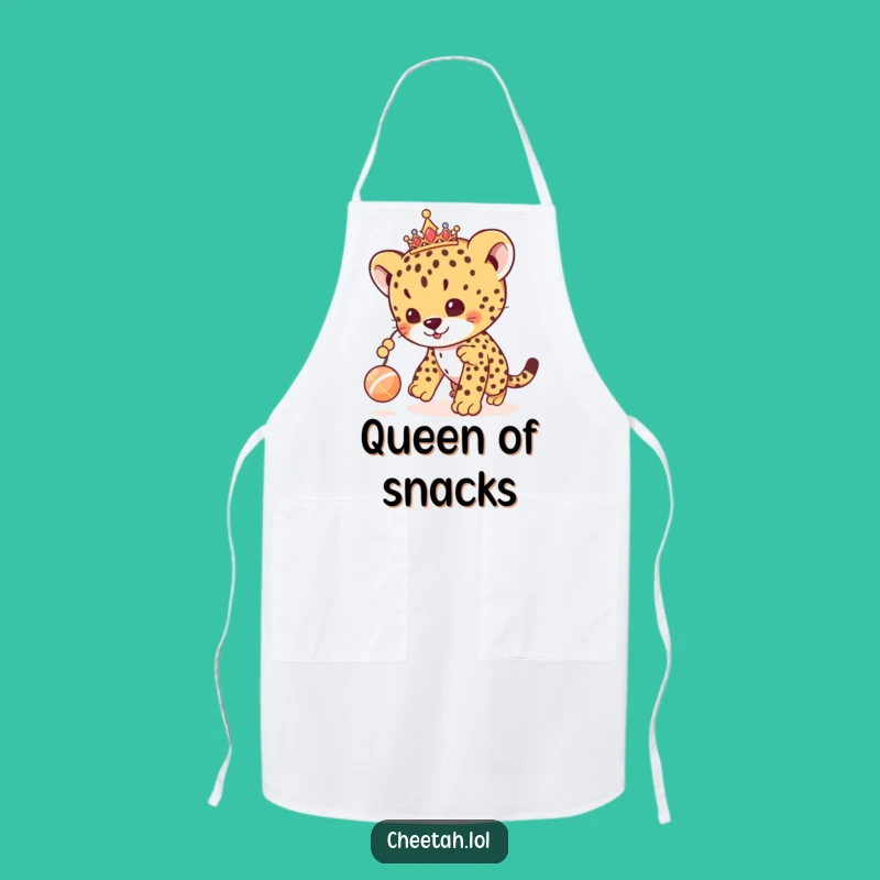Funny Cheetah Cub Apron: Cook with Royal Playfulness and Cute Charm