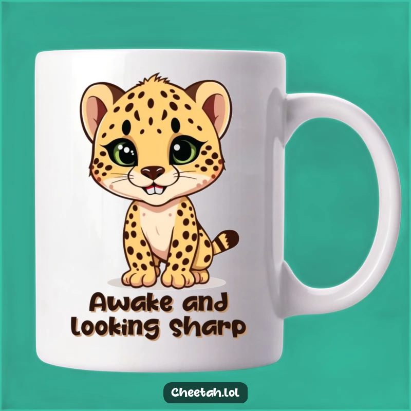 Funny Cheetah Cub Style Mug: Unleash Your Inner Fashionista with Humor