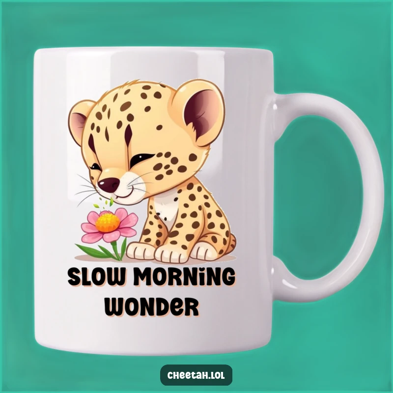 Funny Cheetah Cub Wonder Mug - Explore Life's Little Joys with Humor