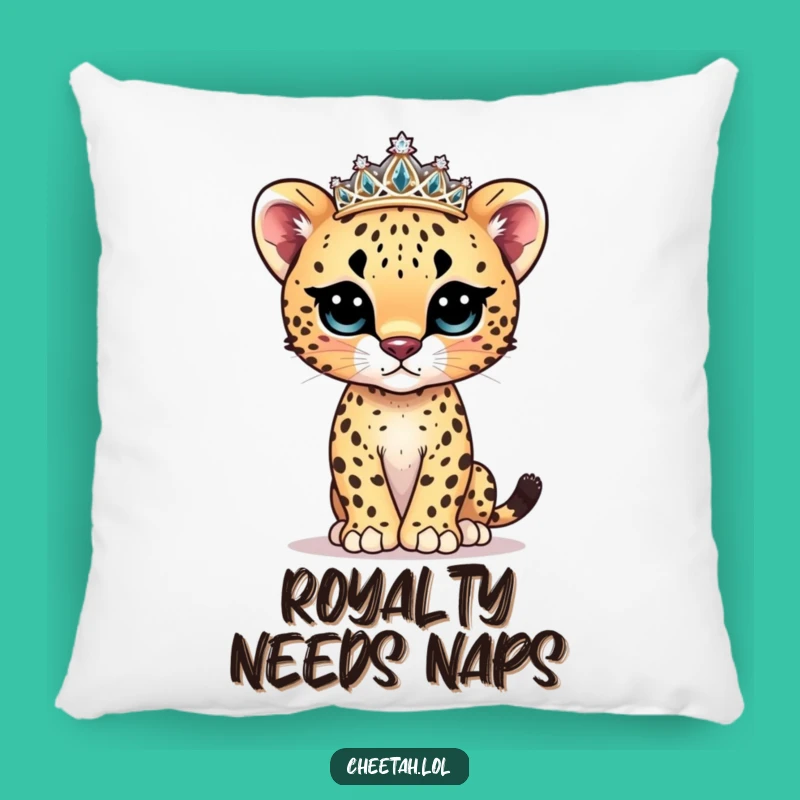Funny Cheetah Cub Model Pillow - Cuddle Up with Regal Cuteness