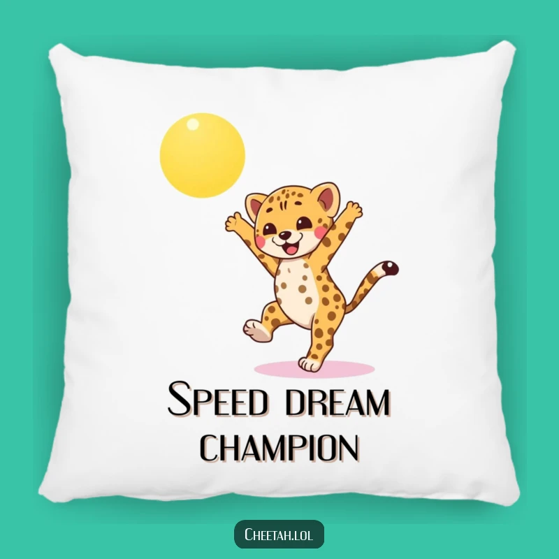 Funny Cheetah Cub Pillow: Cuddle Up with This Cartwheeling Cutie