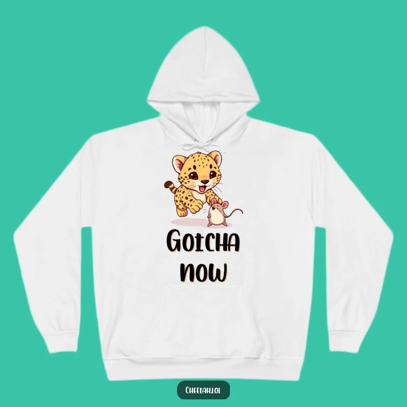 Funny Cheetah Cub Hoodie: Cozy Up with this Playful Animal Design