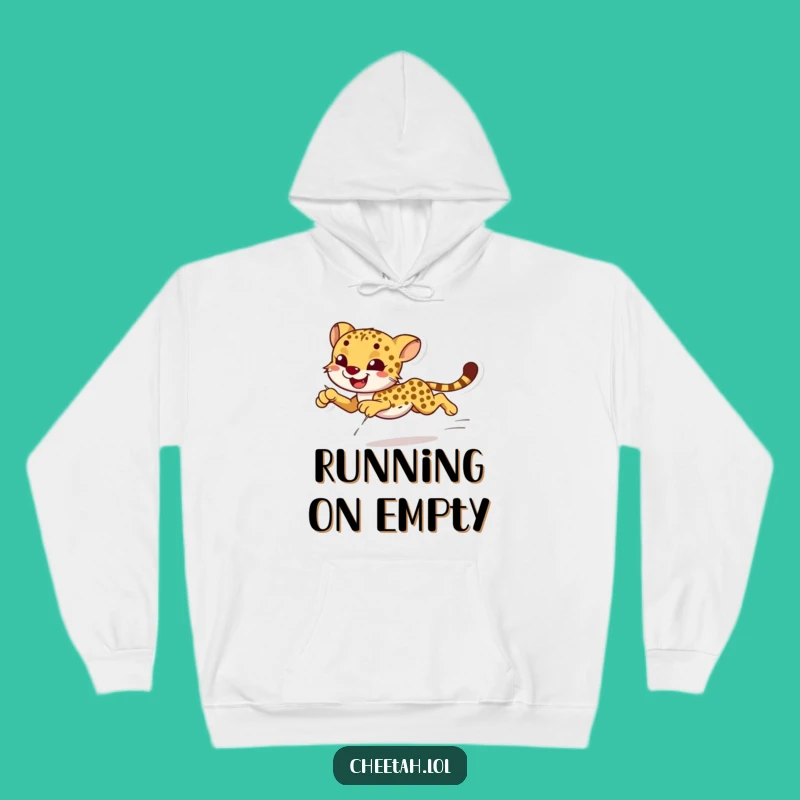 Funny Cheetah Sprint Hoodie: Cozy Up with this Graceful Animal Design