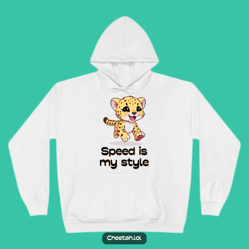 Cozy Funny Cheetah Cub Hoodie - Feel the Fun of the Chase Gift