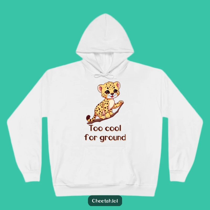 Funny Cheetah Cub Hoodie: Cozy Graceful Acrobat Wear, Hilarious Surprise Gift