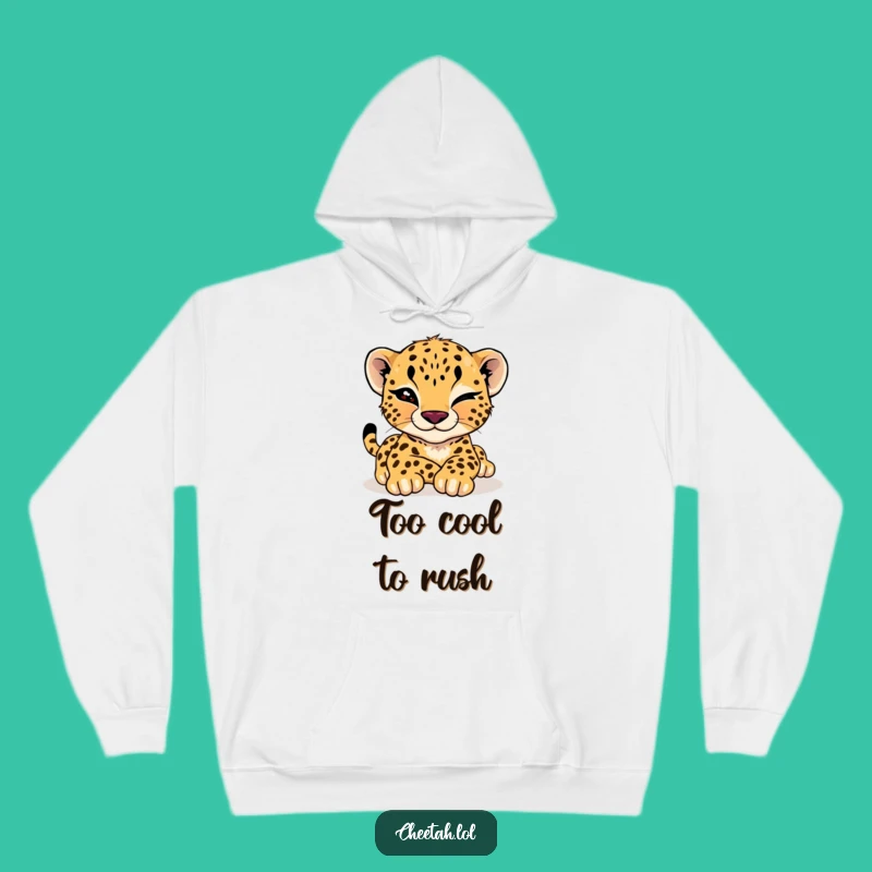 Funny Cheetah Cub Wink Hoodie: Cozy Up with Cool Confidence