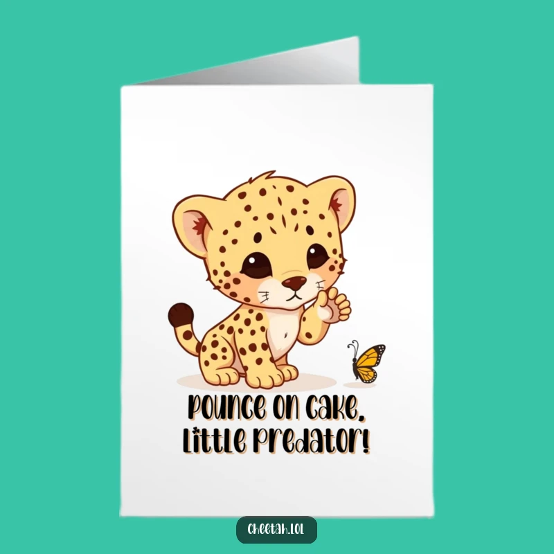 Free Printable Cheetah Cub Birthday Card: Pounce into Fun with this Funny Downloadable Gift