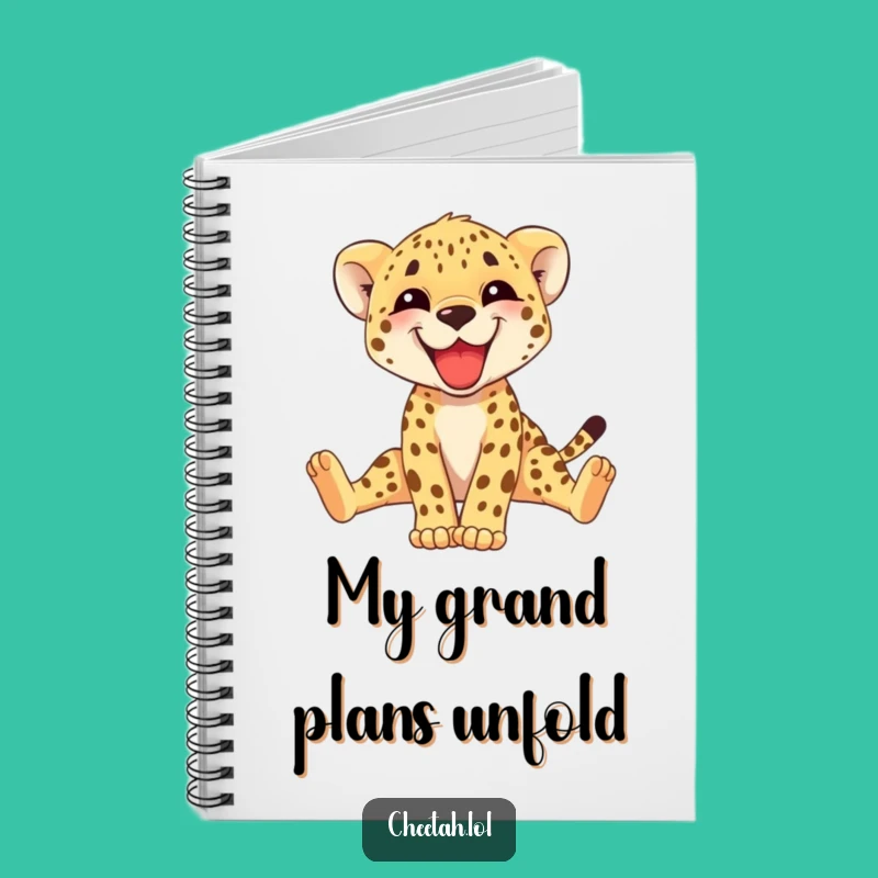 Funny Cheetah Cub Notebook: Adorable Stretching Journal Gift