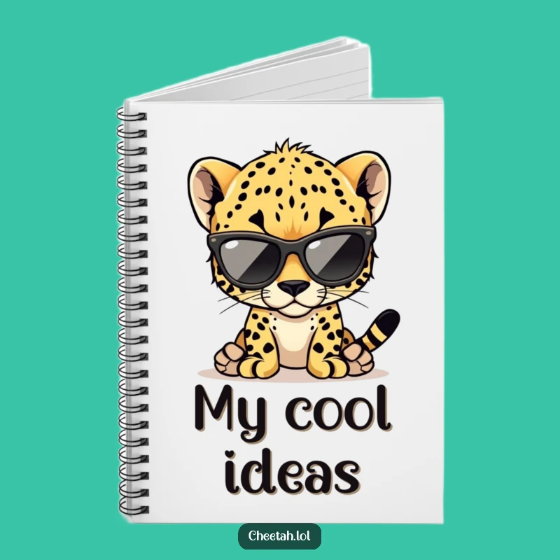 Funny Cheetah Cub Notebook: Jot Down Ideas with Cool Cub Flair