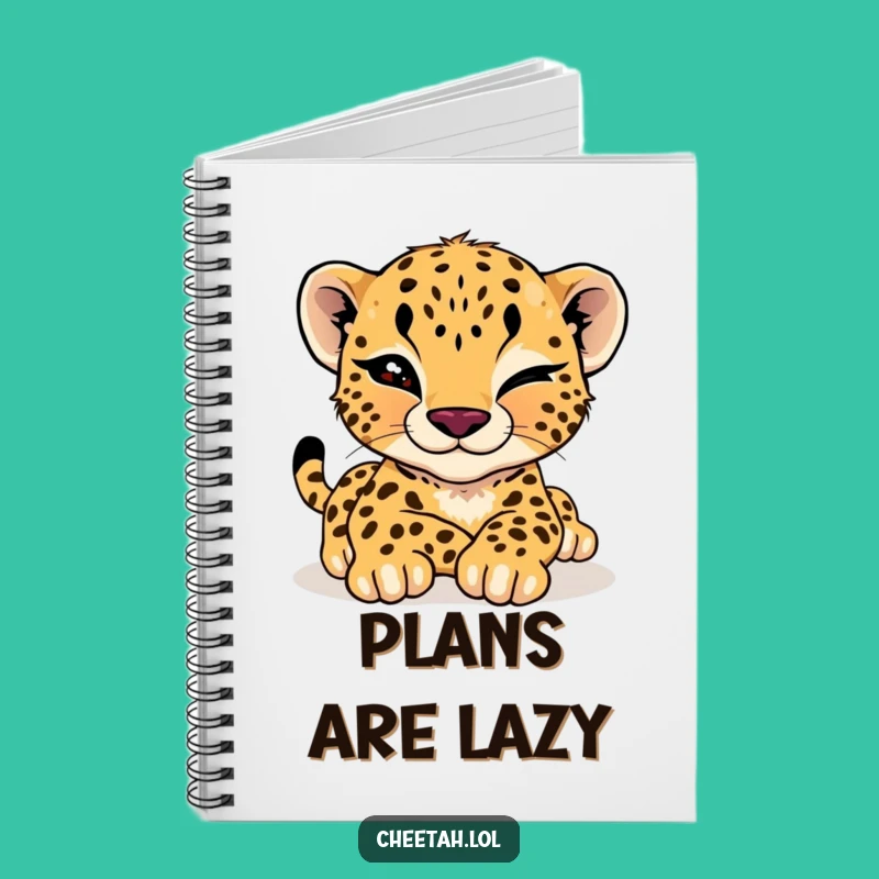 Funny Cheetah Cub Wink Notebook: Jot Down Cool Ideas