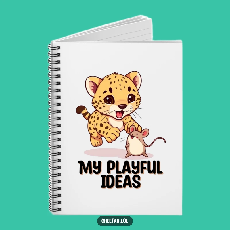 Funny Cheetah Cub Notebook: Jot Down Fun Ideas with Playful Flair