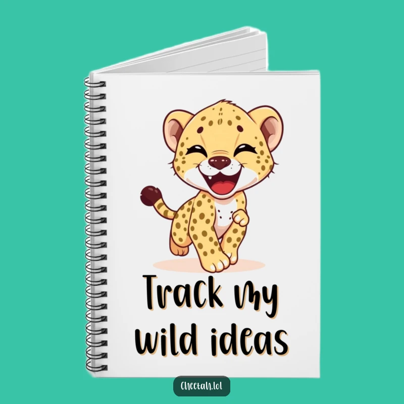 Funny Cheetah Cub Notebook - Jot Down Your Giggles & Ideas