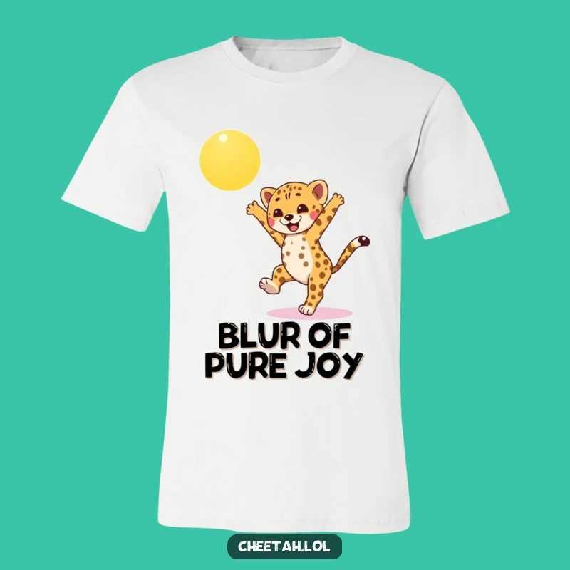 Funny Cheetah Cub T-Shirt: Wear the Joy of a Cartwheeling Cub