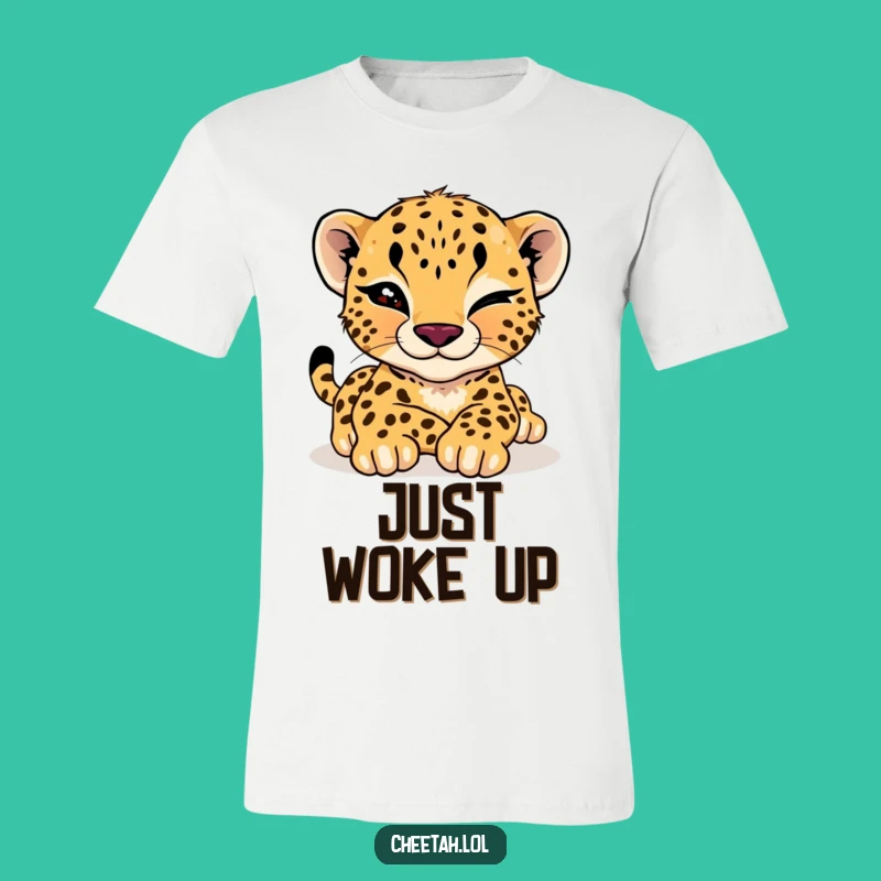 Funny Cheetah Cub Wink T-Shirt: Effortlessly Cool Style