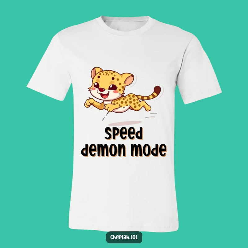 Funny Cheetah Sprint T-Shirt: Show Your Speed with Hilarious Style